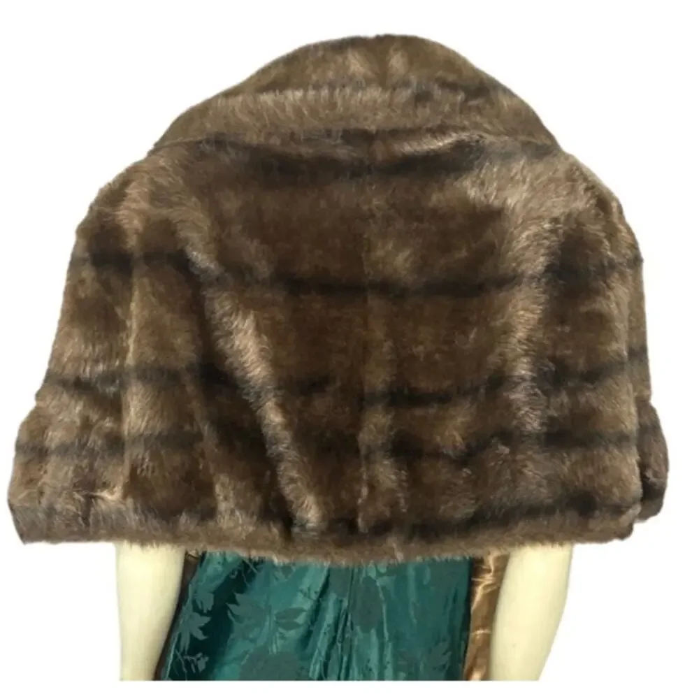 1960s Regina Glenara by Glenoit Mink Fur Stole Capelet Balero Wrap